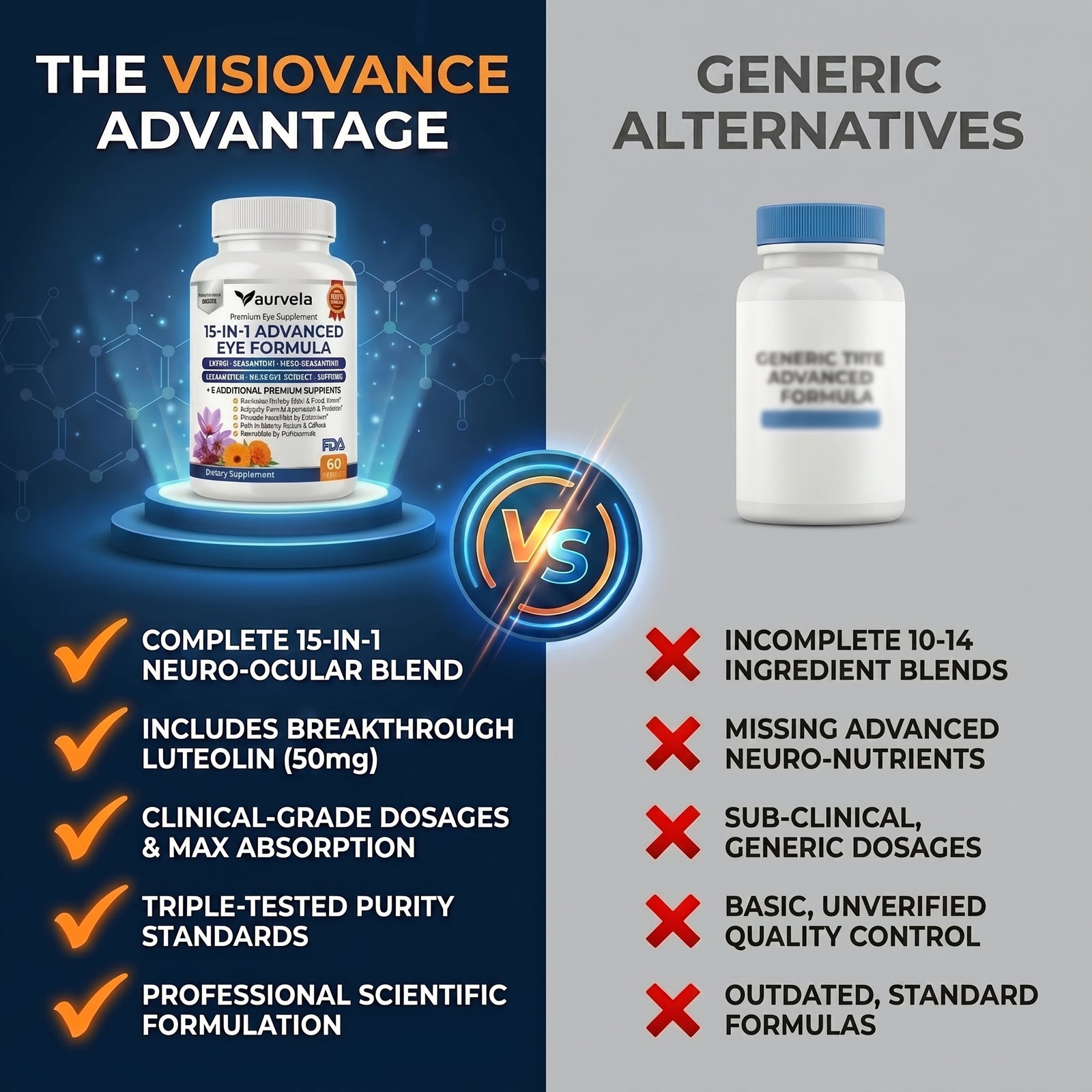 Why Aurvela™ Beats Ordinary Eye Vitamins