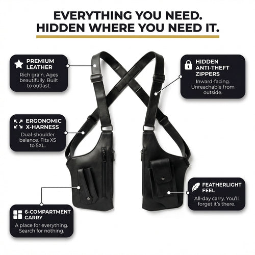 VaultBag™ - Premium Leather Shoulder Bag