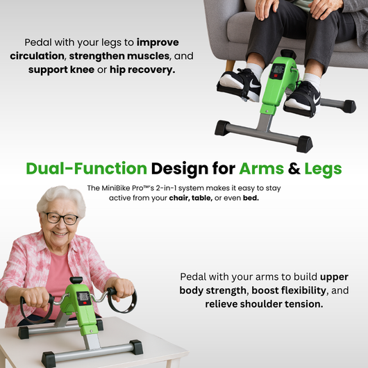 MiniBike Pro™ - Daily Cycling Exerciser to Maintain Recovery and Mobility