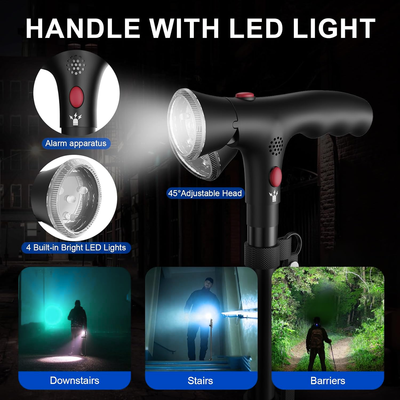 GuardianCane™ All-In-One Safety Cane with Light & Alarm