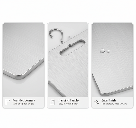 TitanBoard™ - 100% Pure Titanium Cutting Board