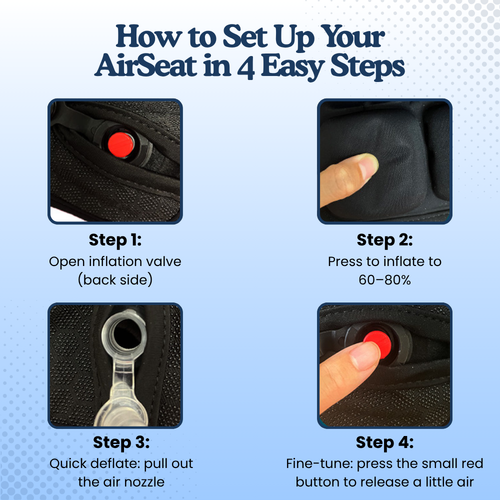 AirSeat™ Dynamic Air-Cell Cushion for Tailbone Pain Relief