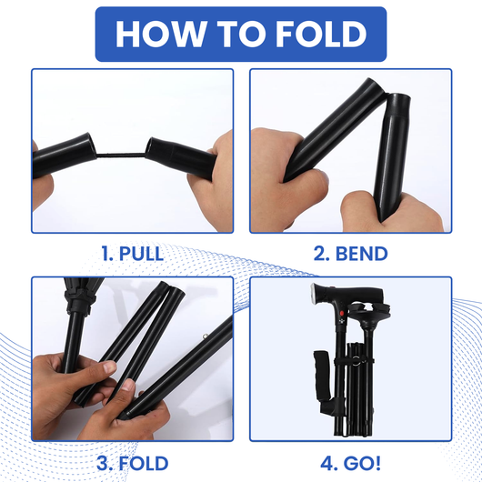GuardianCane™ All-In-One Safety Cane with Light & Alarm