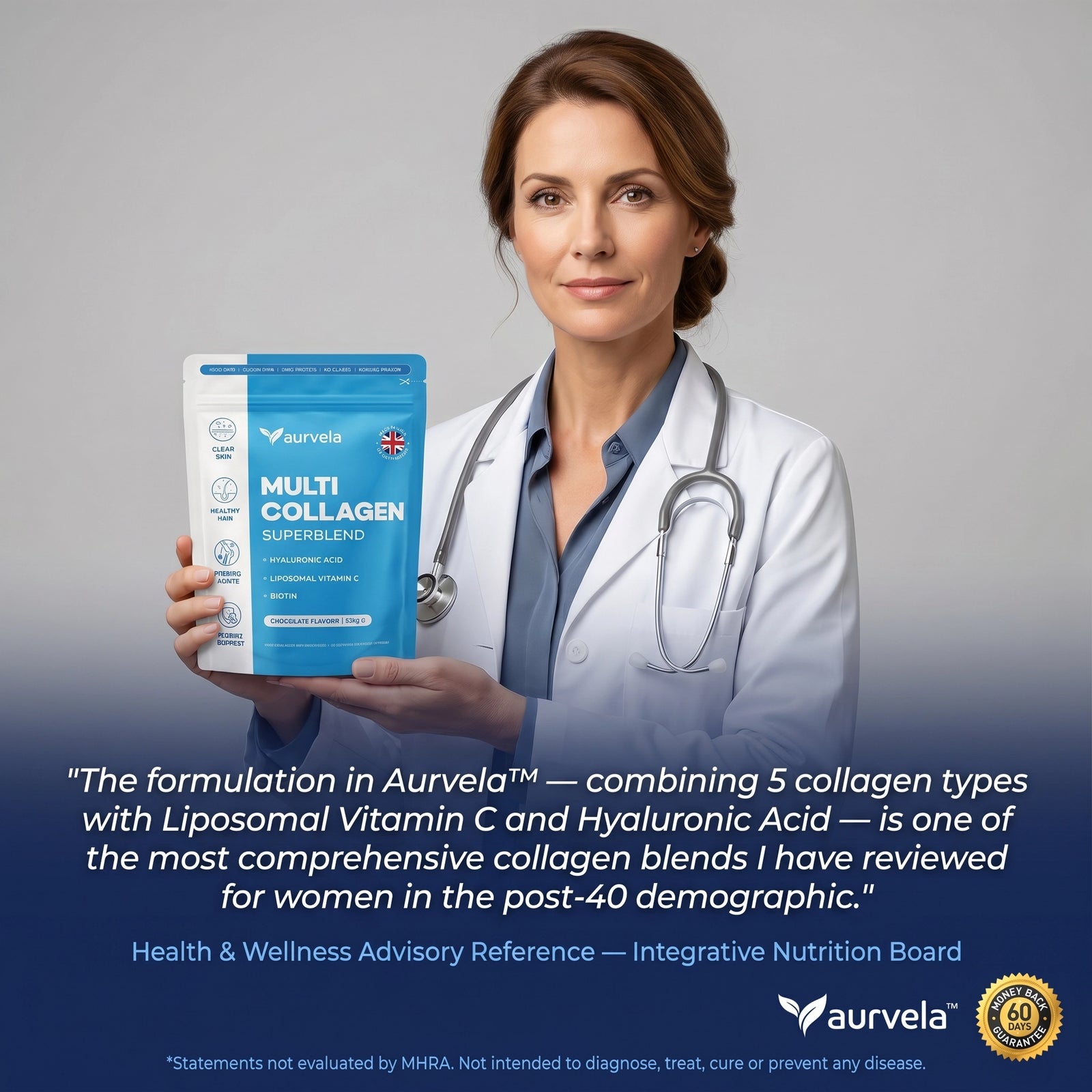 Expert-Recommended Beautywith Aurvela™ Multi Collagen Superblend