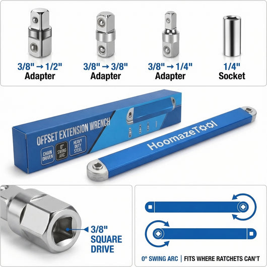 HoomazeTool™ - Offset Extension Wrench